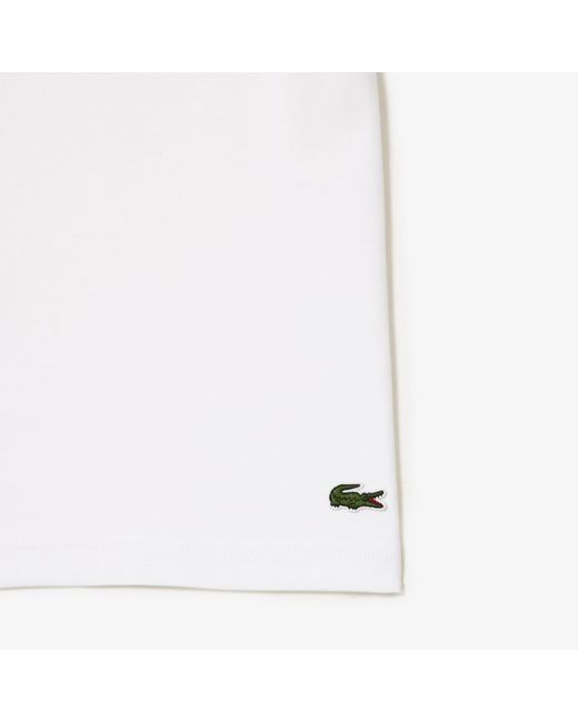 Lacoste White Large Logo T-Shirt for men