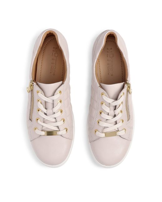 Hotter White Wonder Trainers Standard Fit
