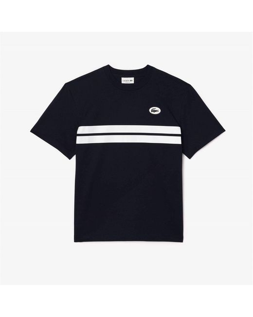 Lacoste Blue Back Print T Shirt for men