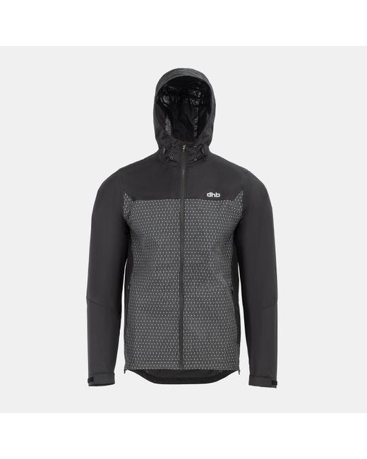 Dhb Black Cool Waterproof Jacket for men