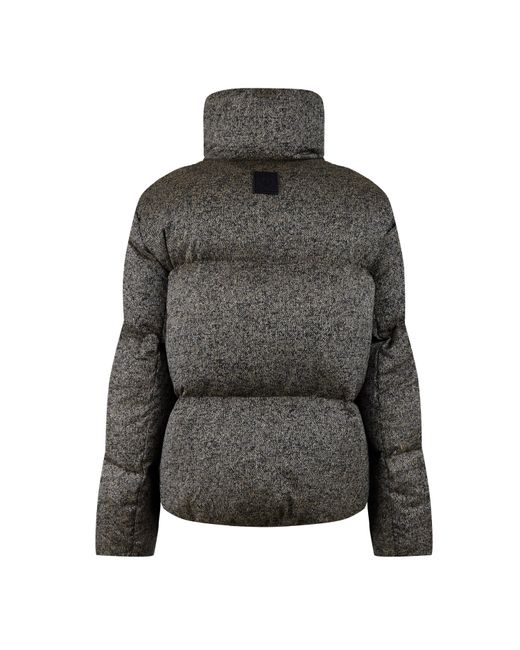 Belstaff Gray Juniper Rds-Certified Down Long Sleeve Water-Resistant Short Puffer Jacket