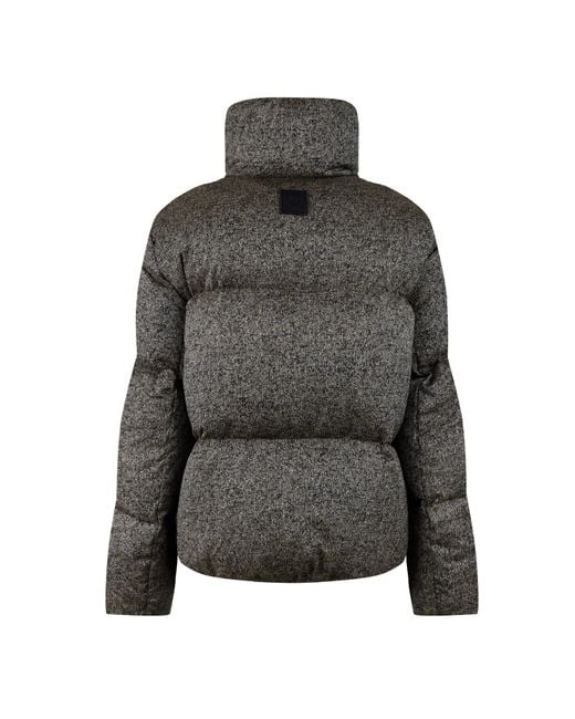 Belstaff Gray Juniper Rds-Certified Down Long Sleeve Water-Resistant Short Puffer Jacket