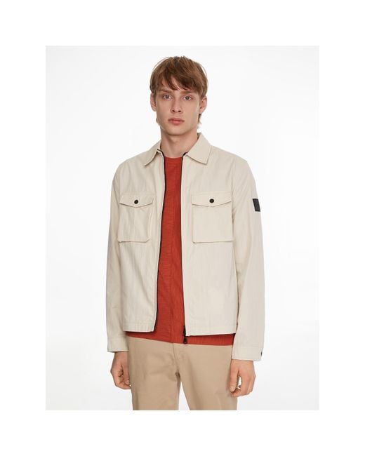 Calvin Klein Natural Lifestyle Cotton Long Sleeve Overshirt for men