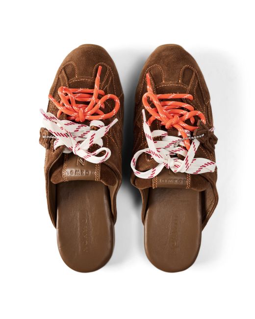 Nokwol Brown Atlas Slide Flat Mule