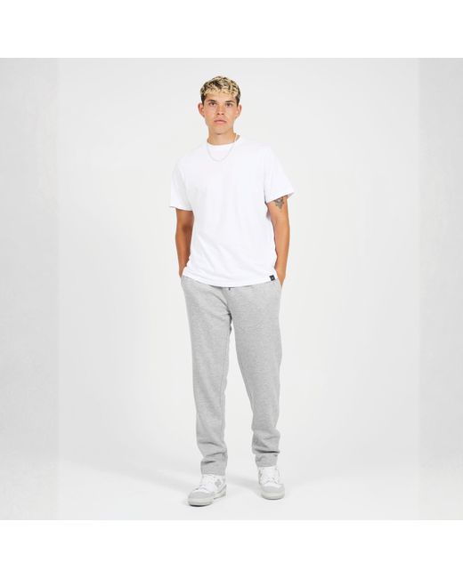 Brave Soul Gray Bs Straight Leg Open Hem Jogging Bottoms for men