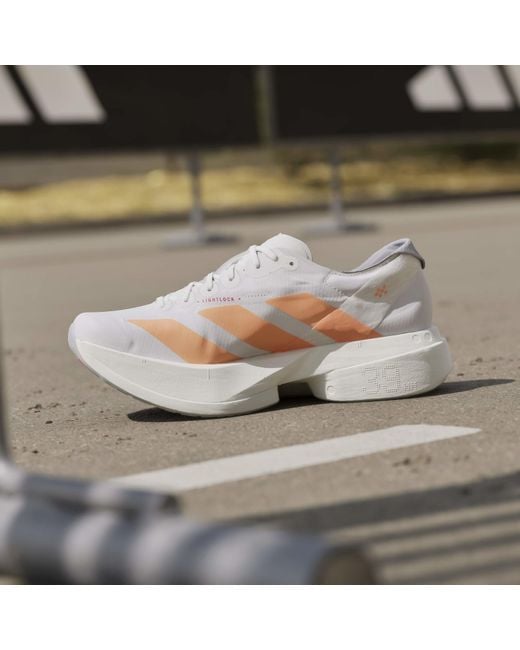 Adidas Gray Adizero Adios Pro 4 Running Shoe