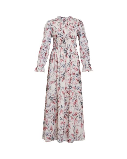 Gina Bacconi Multicolor Thea Sheered Long Sleeve Dress