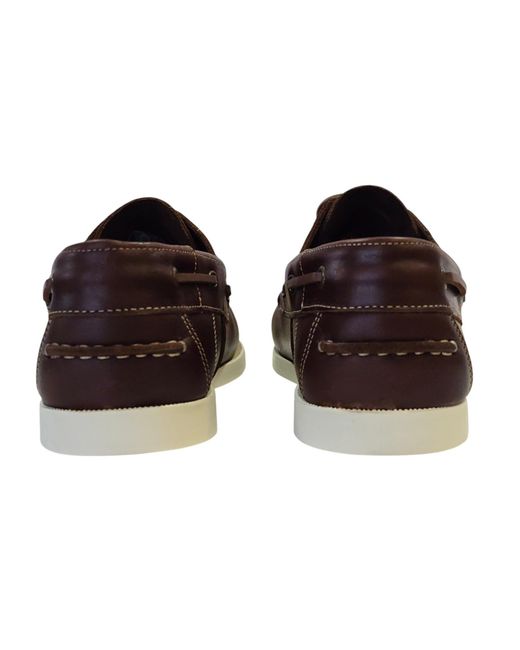 Deakins Brown Deaks Monteiro Boat Shoes for men