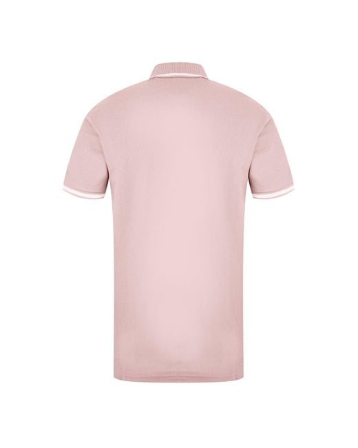 Original Penguin Pink Op Tipped Polo Shirt for men