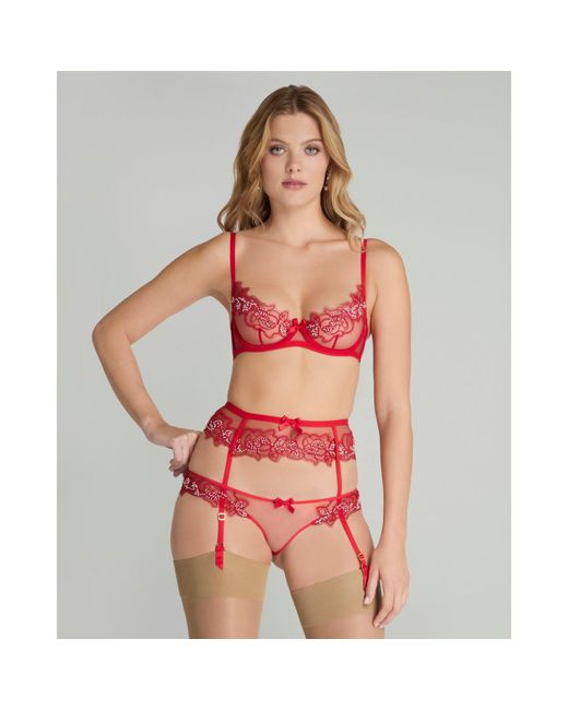 Agent Provocateur Pink Lindie Suspender