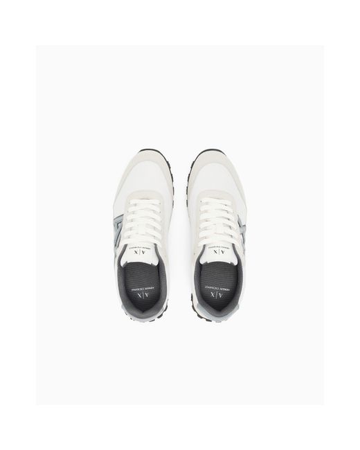 ARMANI EXCHANGE White Runners for men