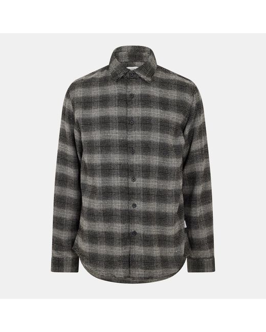 Peter Werth Gray Long Sleeve Plain Shirt for men