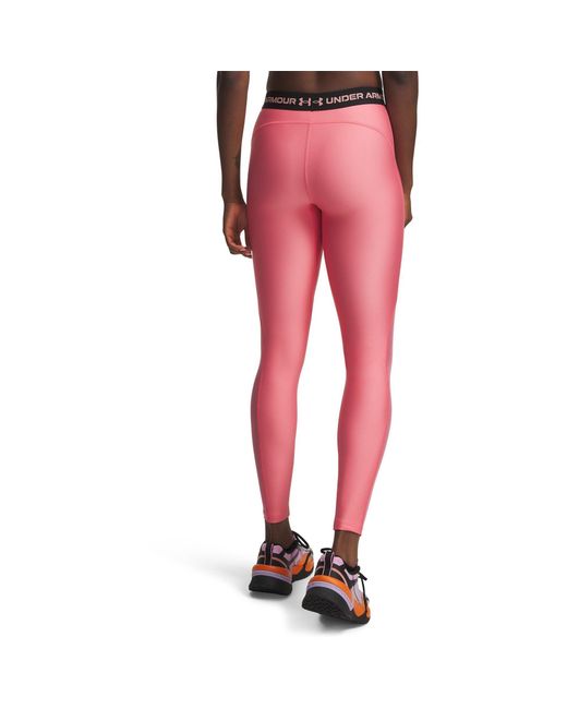 Under Armour Red Heatgear Mesh Performance Gym Legging