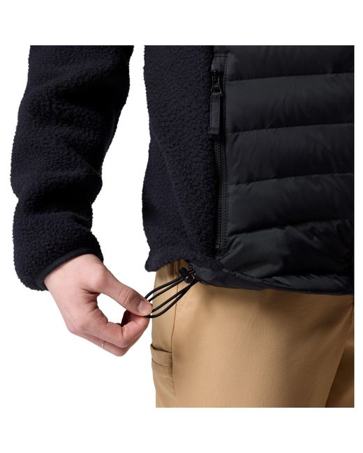 Columbia Black Weather-Resistant Lightweight Hybrid Jacket