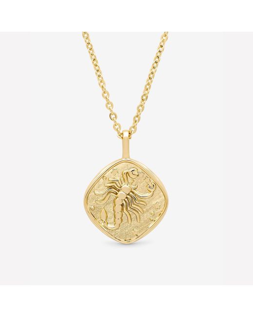 Jon Richard Red Plated Molten Horoscope Necklace