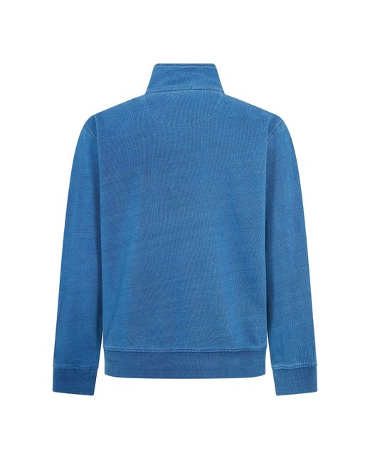 Timberland Blue 1/4 Zip Fleece for men