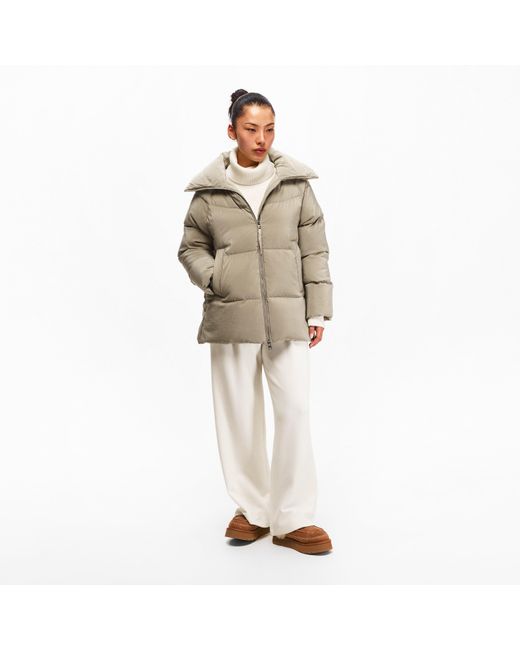 Varley Gray Valencia Down Puffer Coat