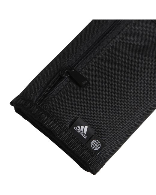 Adidas Black Linear Wallet