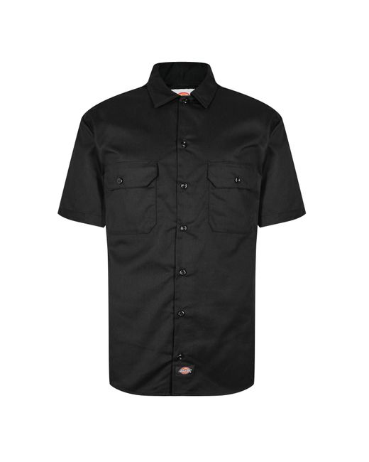 Dickies Black Short Sleeve Work Shirt for men