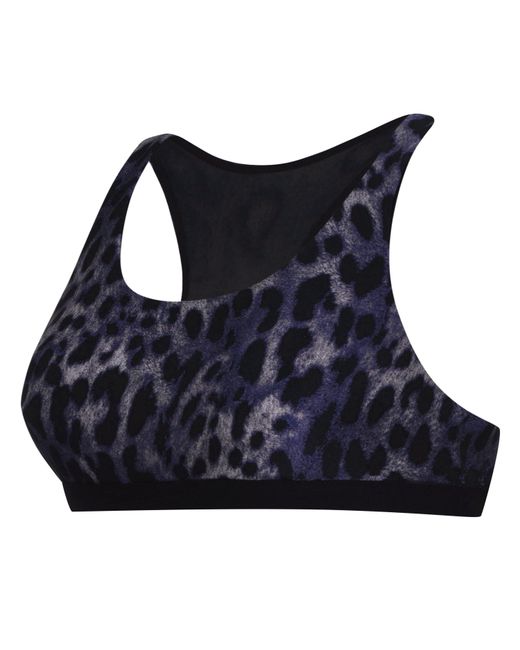 Koral Blue Tax Cheetah Bra
