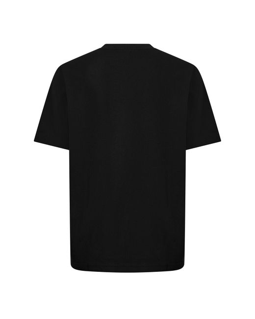 Maison Kitsuné Black Double Fox Hooded Comfort T-Shirt for men