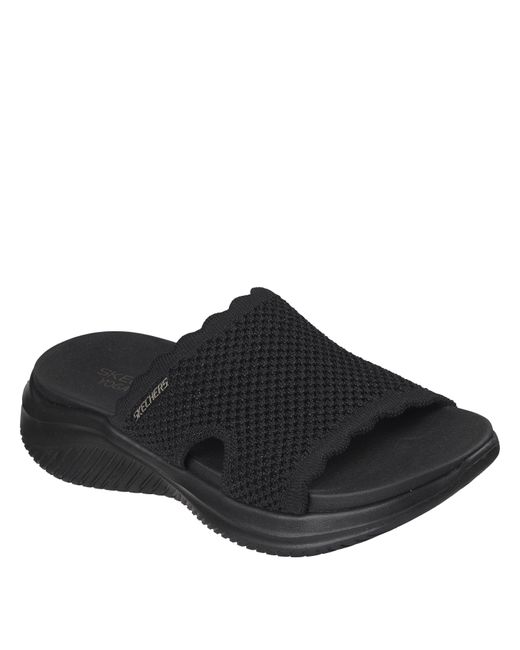 Skechers Black Flat Sandals