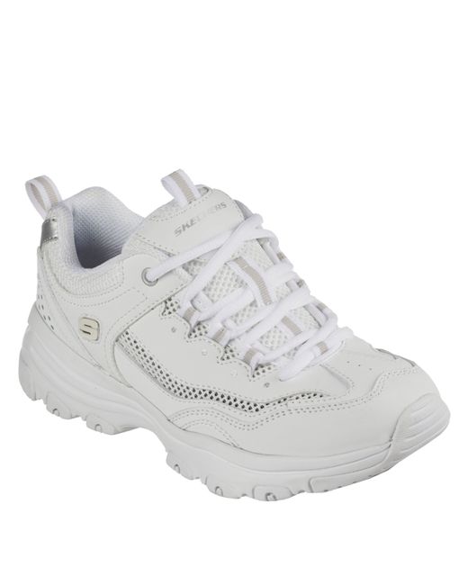 Skechers White I Conik Low Top Trainers