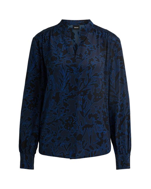 Boss Blue Banora18 Long Sleeve Long Blouse