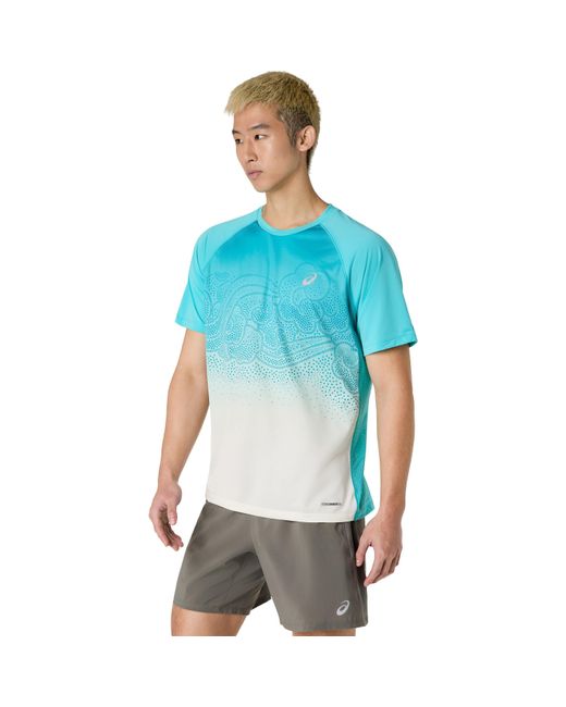 Asics Blue Road Ibuki Short Sleeve Running T-Shirt for men