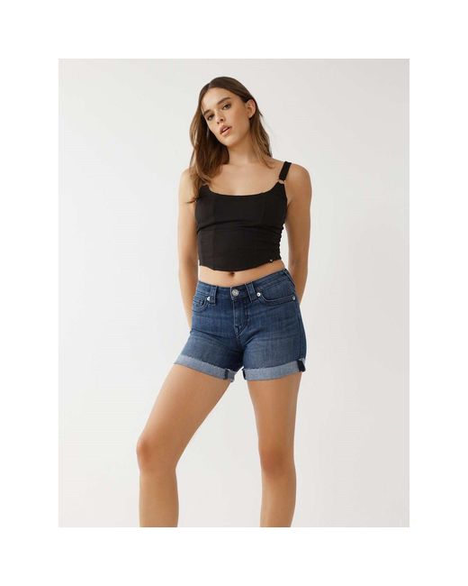 True Religion Blue Tr Jayde Sun Shorts