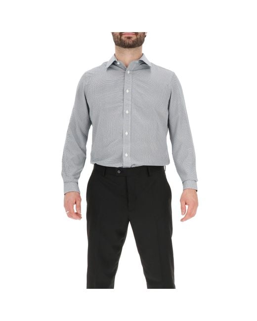 Scotch & Soda Gray Long-Sleeve Patterned Shirt for men