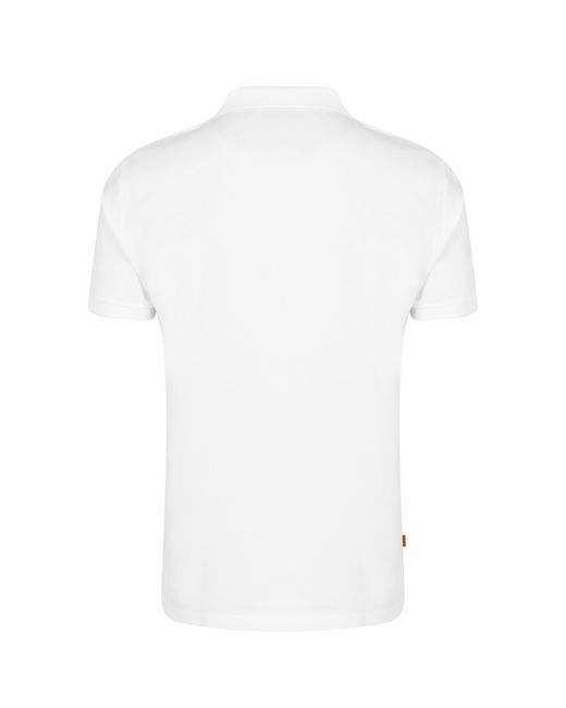 Timberland White Miller Short Sleeve Polo Shirt for men