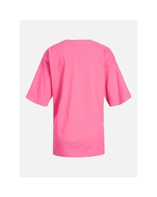 JJXX Pink Andrea Loose Logo T-Shirt Ladies