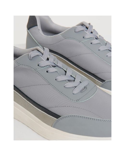 Threadbare White Ariba Trainer Casual Low-Top Trainers for men