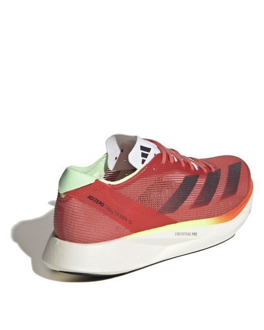 Adidas Pink Adizero Takumi Sen 10 Everyday Neutral Road Running Shoes