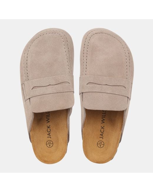 Jack Wills Brown Loafer Flat Sandals