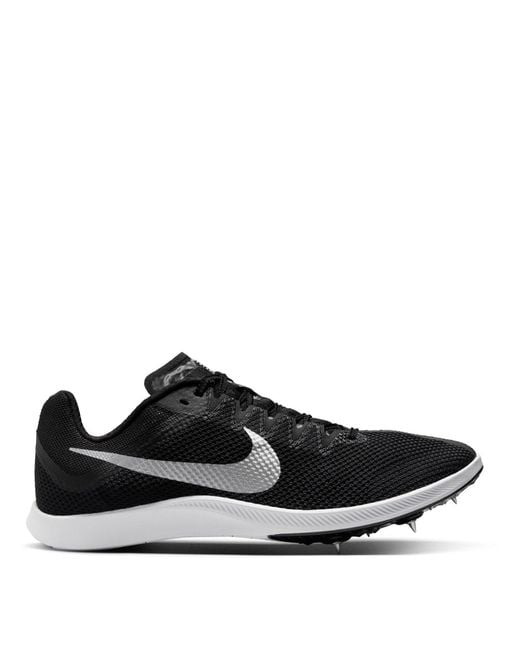 Nike Black Zoom Rival Distance Track Running Spikes for men