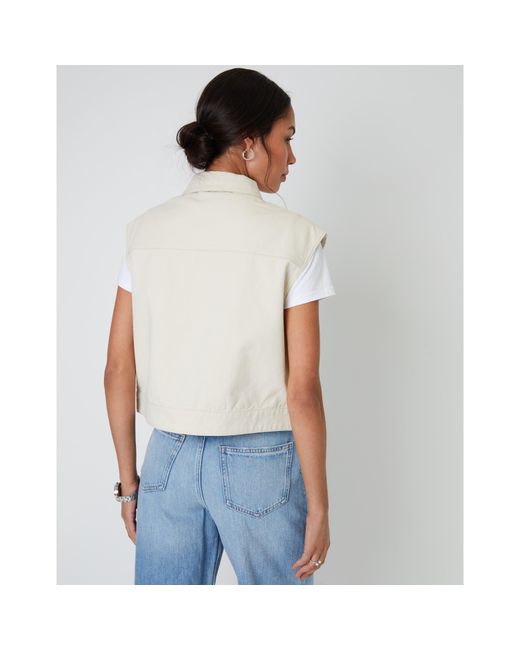 Threadbare White Lucky Denim Structured Fit Jacket