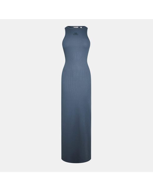 Jack Wills Blue Jw Racer Maxi Dress