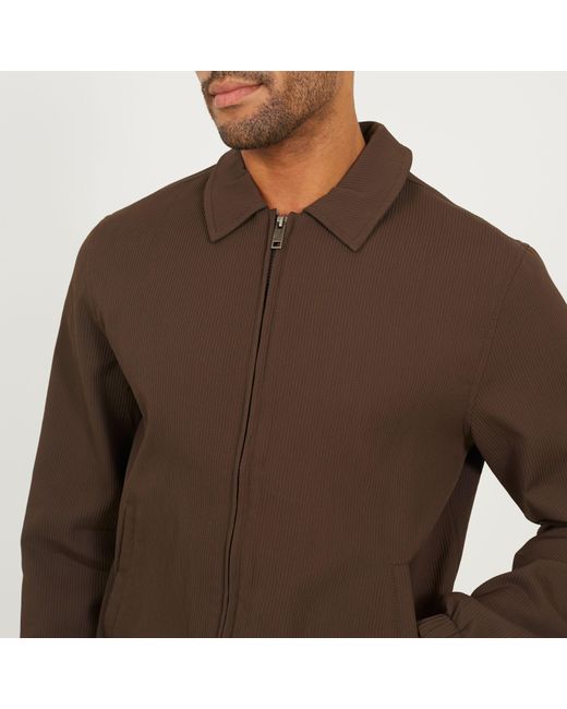 Brave Soul Brown Harrington Jacket for men