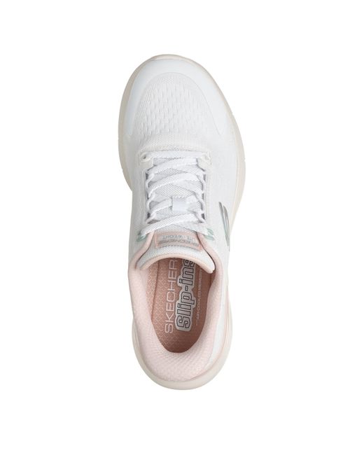 Skechers White Low-Top Trainers