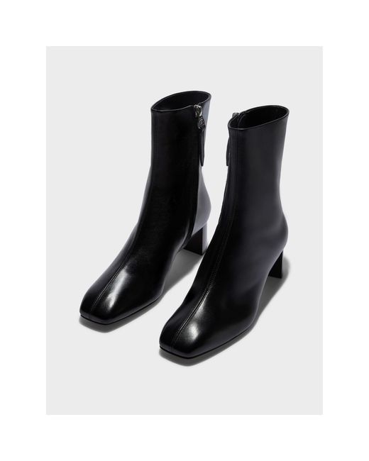 Aeyde Black Millie Bt Ankle Heeled Boots