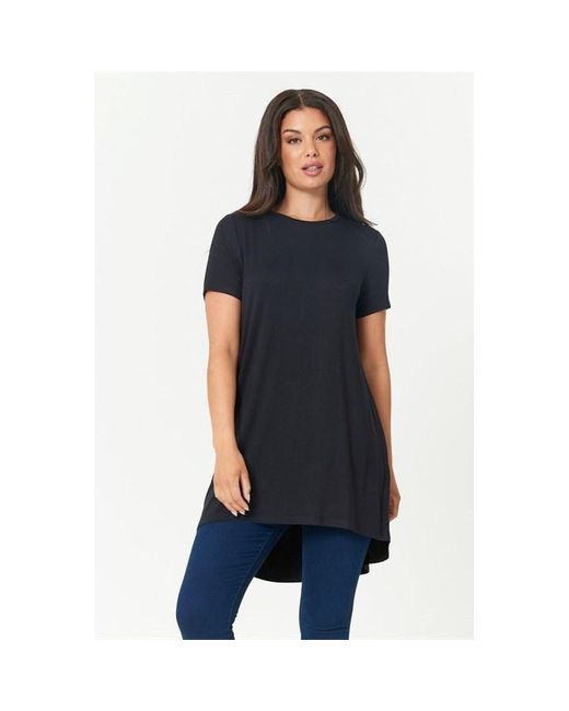 Be You Blue Longline Dip Back T Shirt