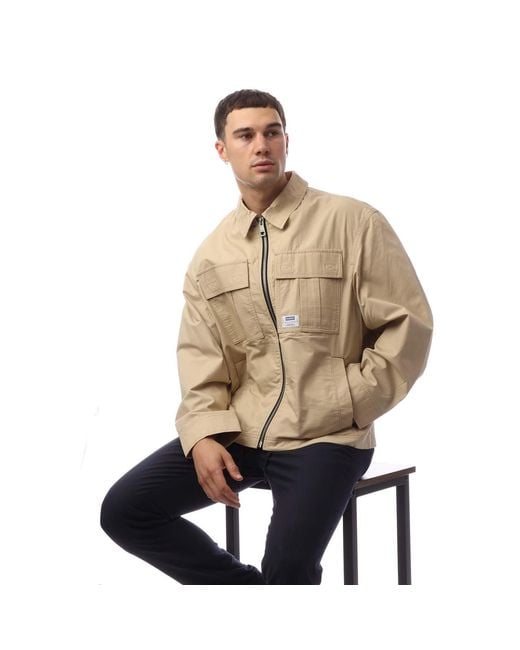 HUGO Natural Bino2511 Logo Label Jacket for men