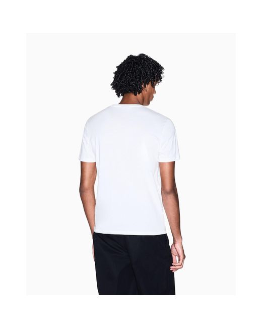 ARMANI EXCHANGE White T-Shirt for men
