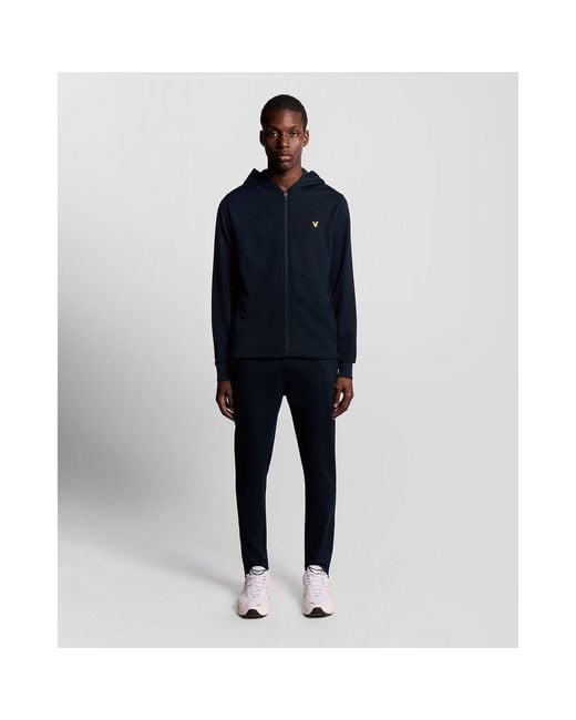 Lyle & Scott Blue Closed Hem Fleece Joggers for men