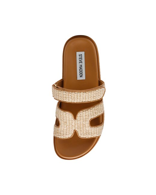 Steve Madden Brown Missile Flat Sandals