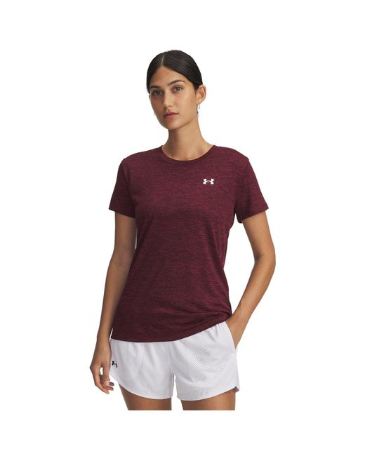Under Armour Purple Tech Twist Short Sleeve