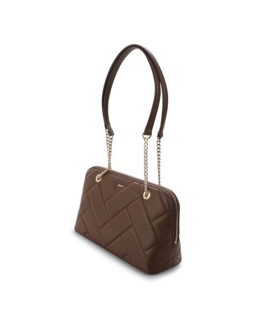 DKNY Brown Bryant Satchel Bag