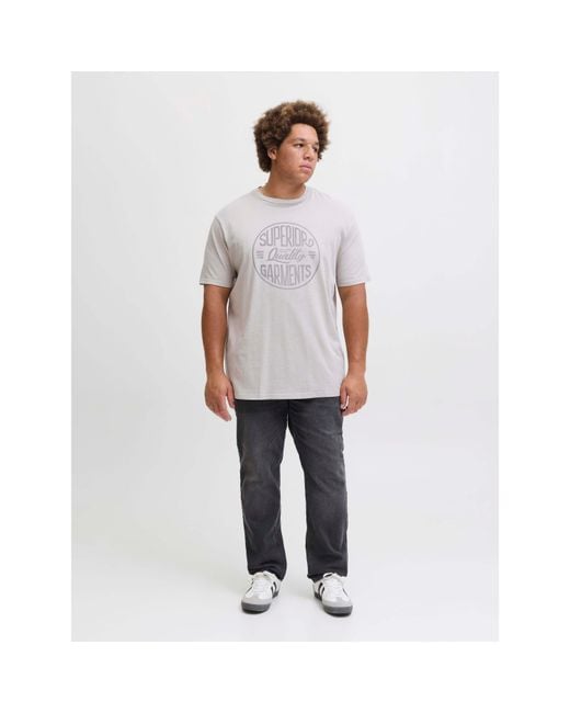 Jack & Jones Blue Glenn Slim Jeans Plus Size for men